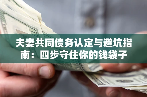 济南夫妻共同债务认定与避坑指南：四步守住你的钱袋子