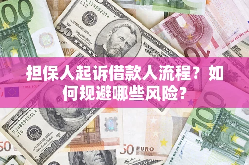 济南担保人起诉借款人流程？如何规避哪些风险？