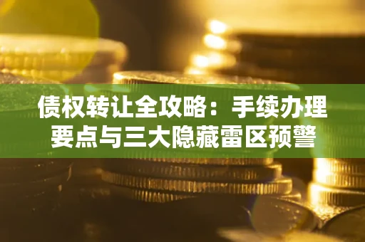 济南债权转让全攻略：手续办理要点与三大隐藏雷区预警